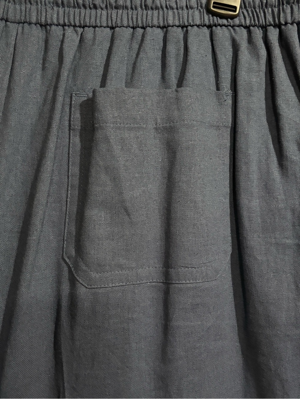 Simply Vera Vera Wang Blue Wide-Leg Drawstring Pull on Pants XL Petite - Picture 4 of 10